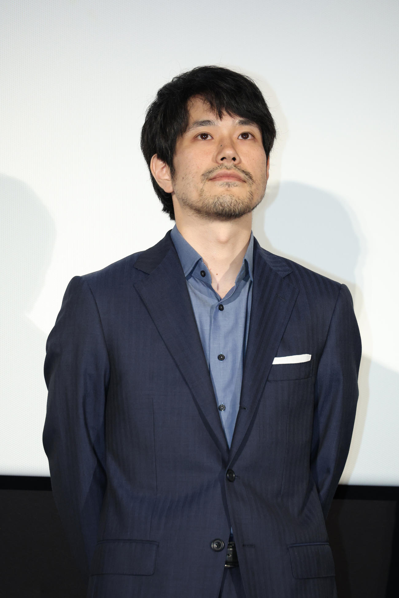 映画「大名倒産」公開初日舞台あいさつを行った松山ケンイチ（撮影・中島郁夫）