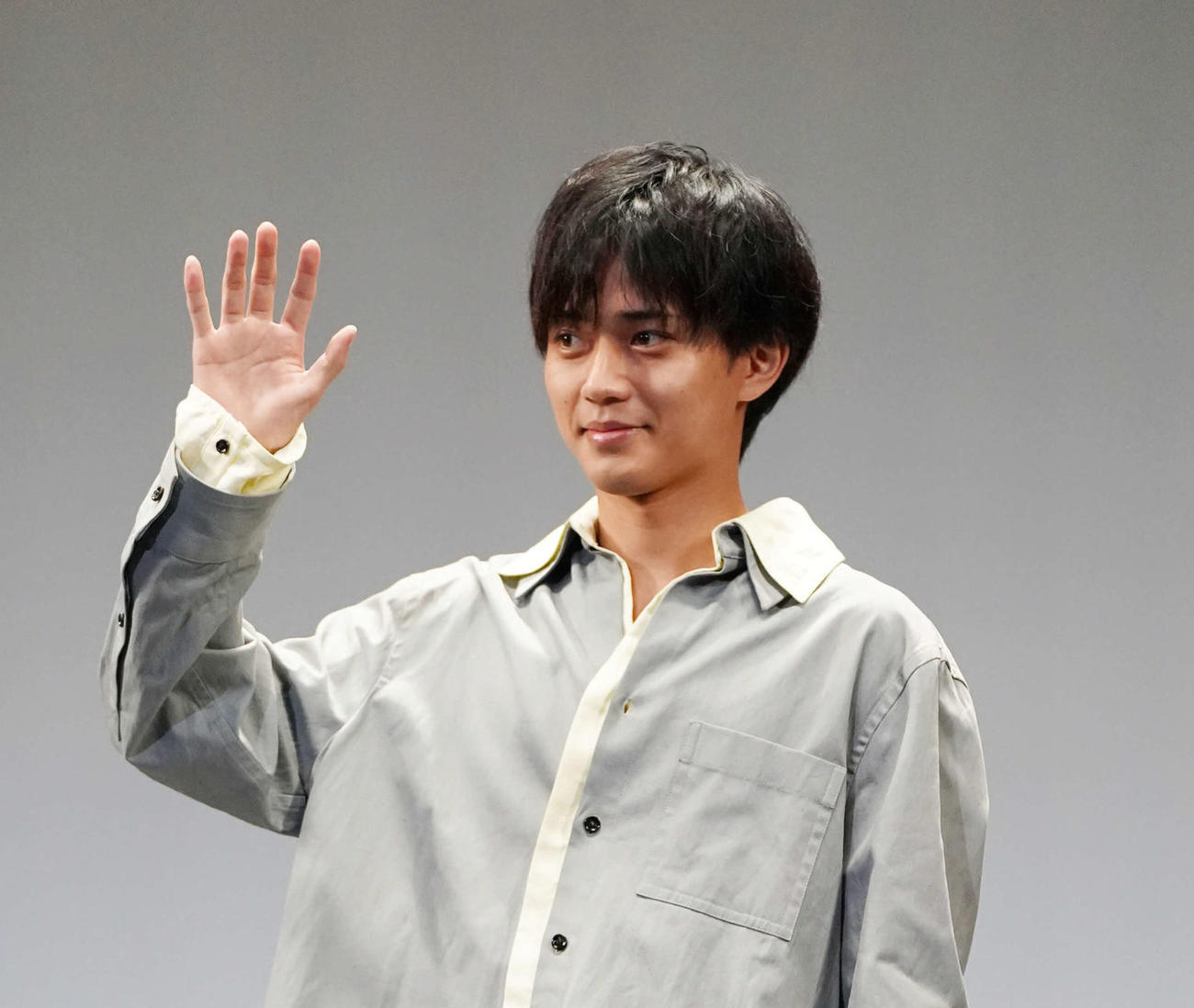 TBS系ドラマ日曜劇場「ラストマンー全盲の捜査官ー」最終回プレミア試写会＆サプライズトークショーに臨んだ福山雅治（撮影・小沢裕）