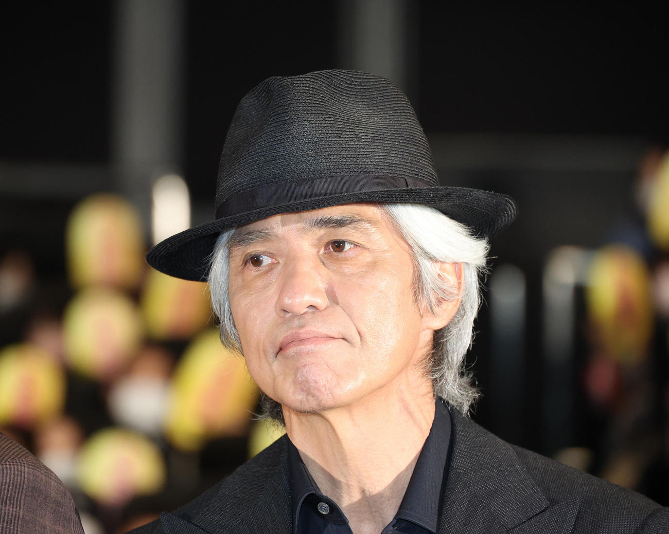 映画「大名倒産」公開初日舞台あいさつを行った佐藤浩市（撮影・中島郁夫）