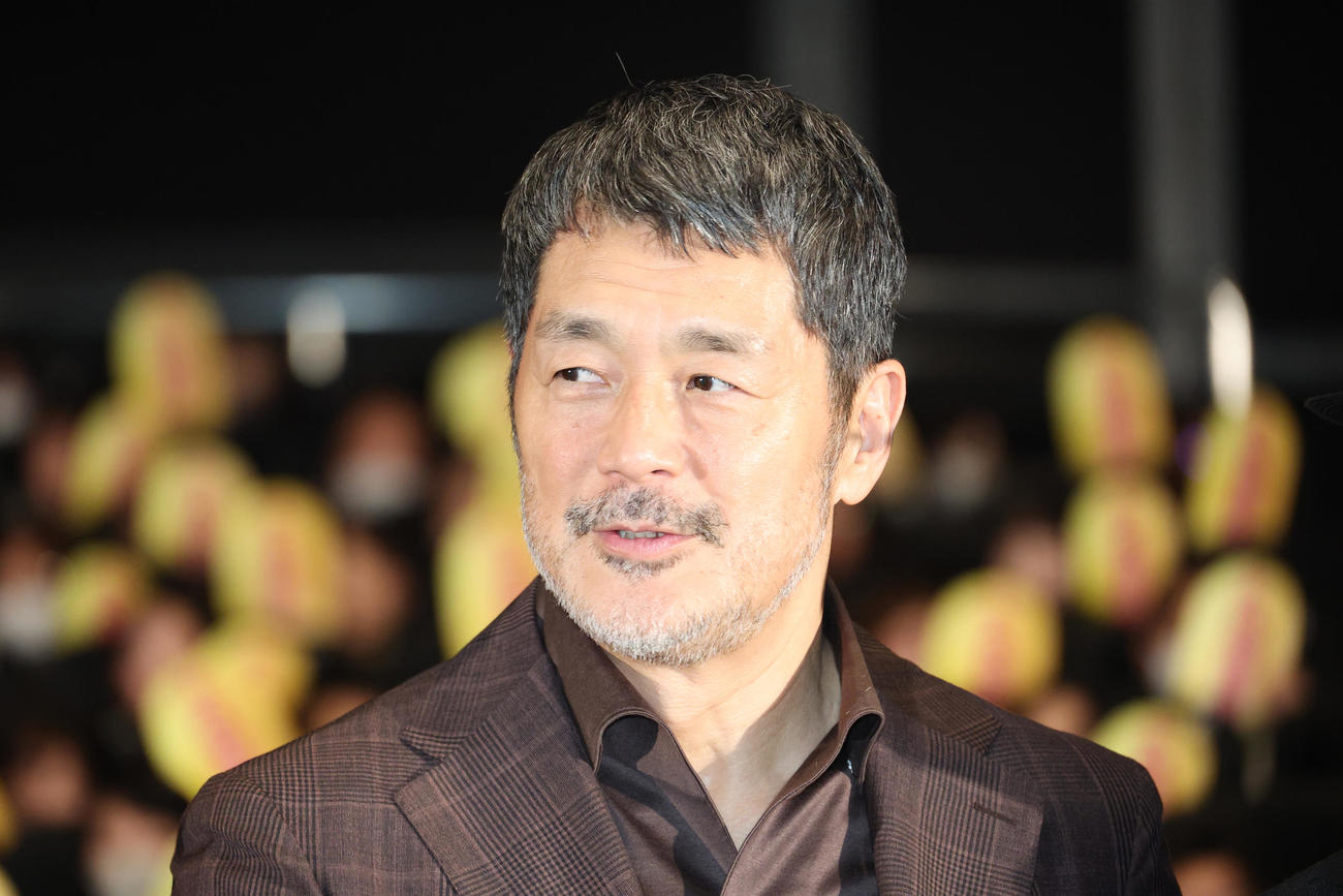 映画「大名倒産」公開初日舞台あいさつを行った高田延彦（撮影・中島郁夫）