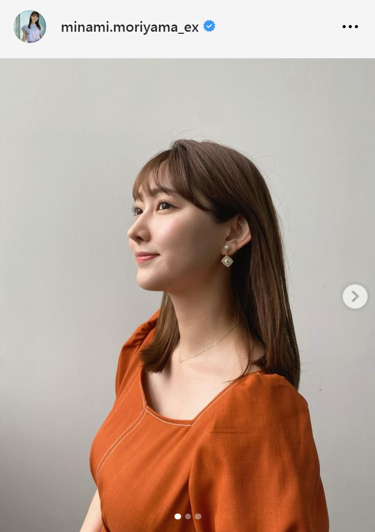 森山みなみアナのインスタグラムから