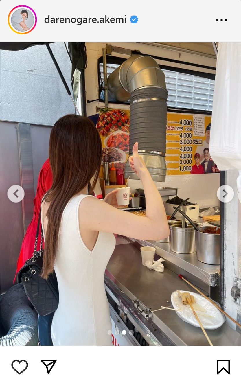 ダレノガレ明美のインスタグラムから