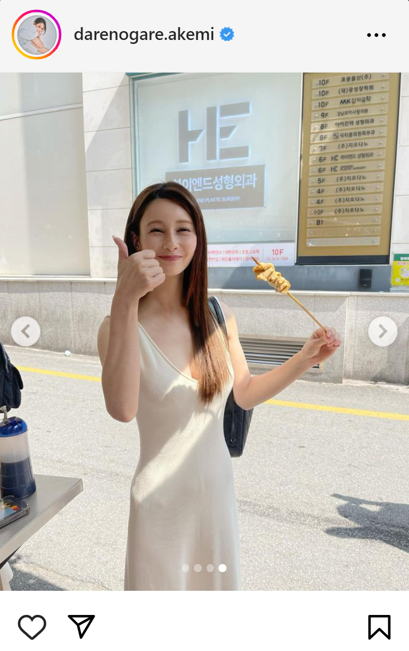 ダレノガレ明美のインスタグラムから