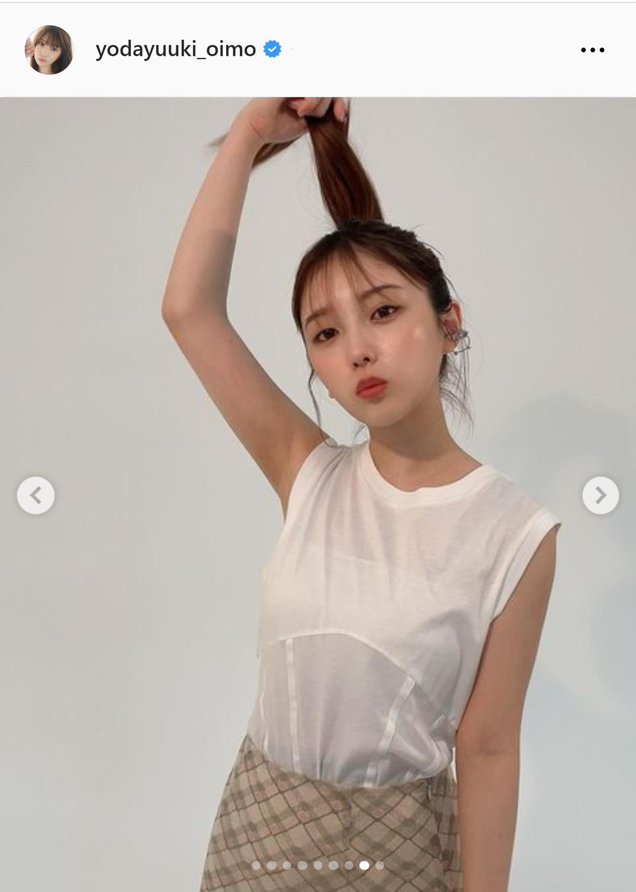 乃木坂46与田祐希のインスタグラムから