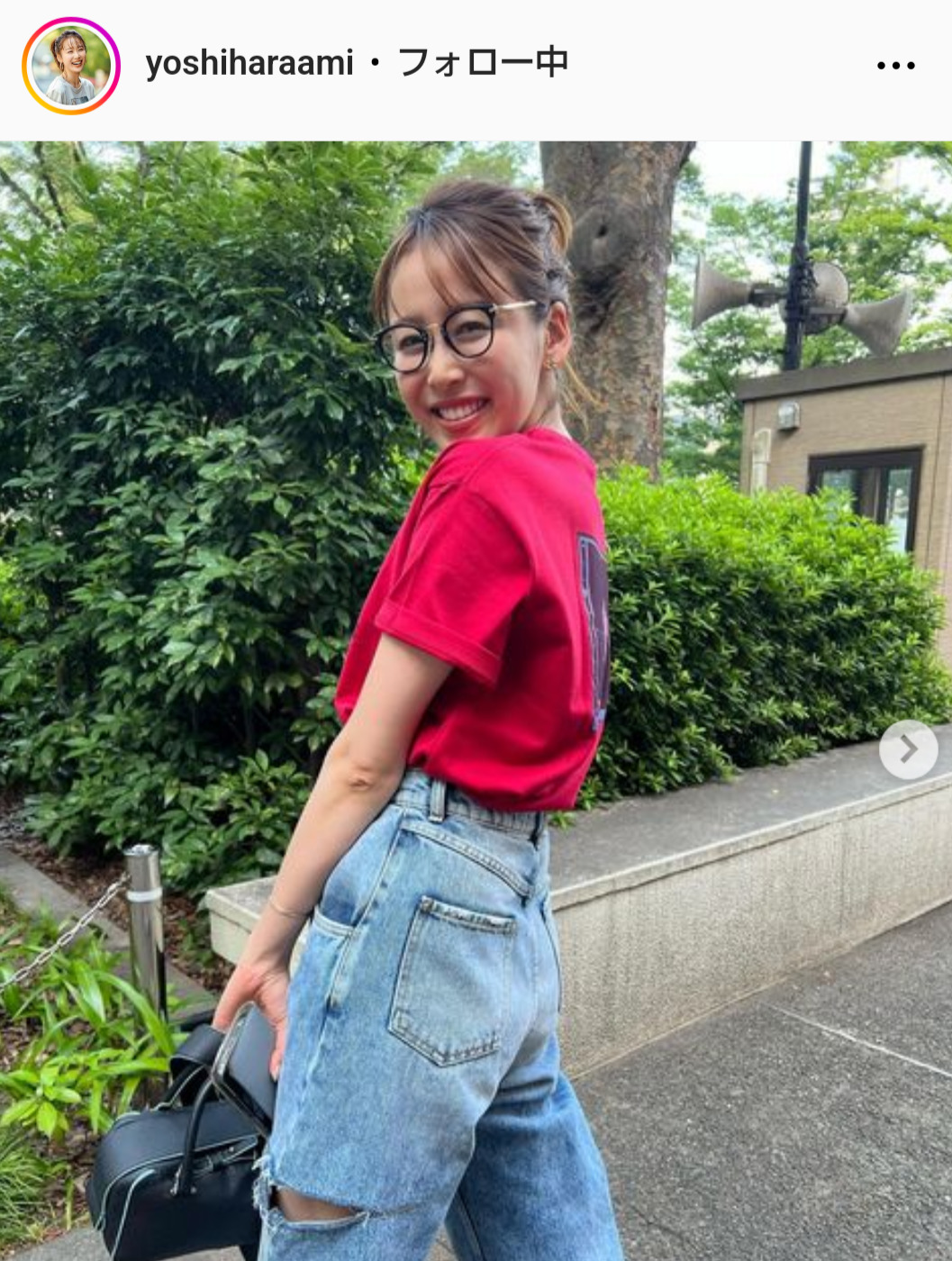 良原安美アナのインスタグラムから