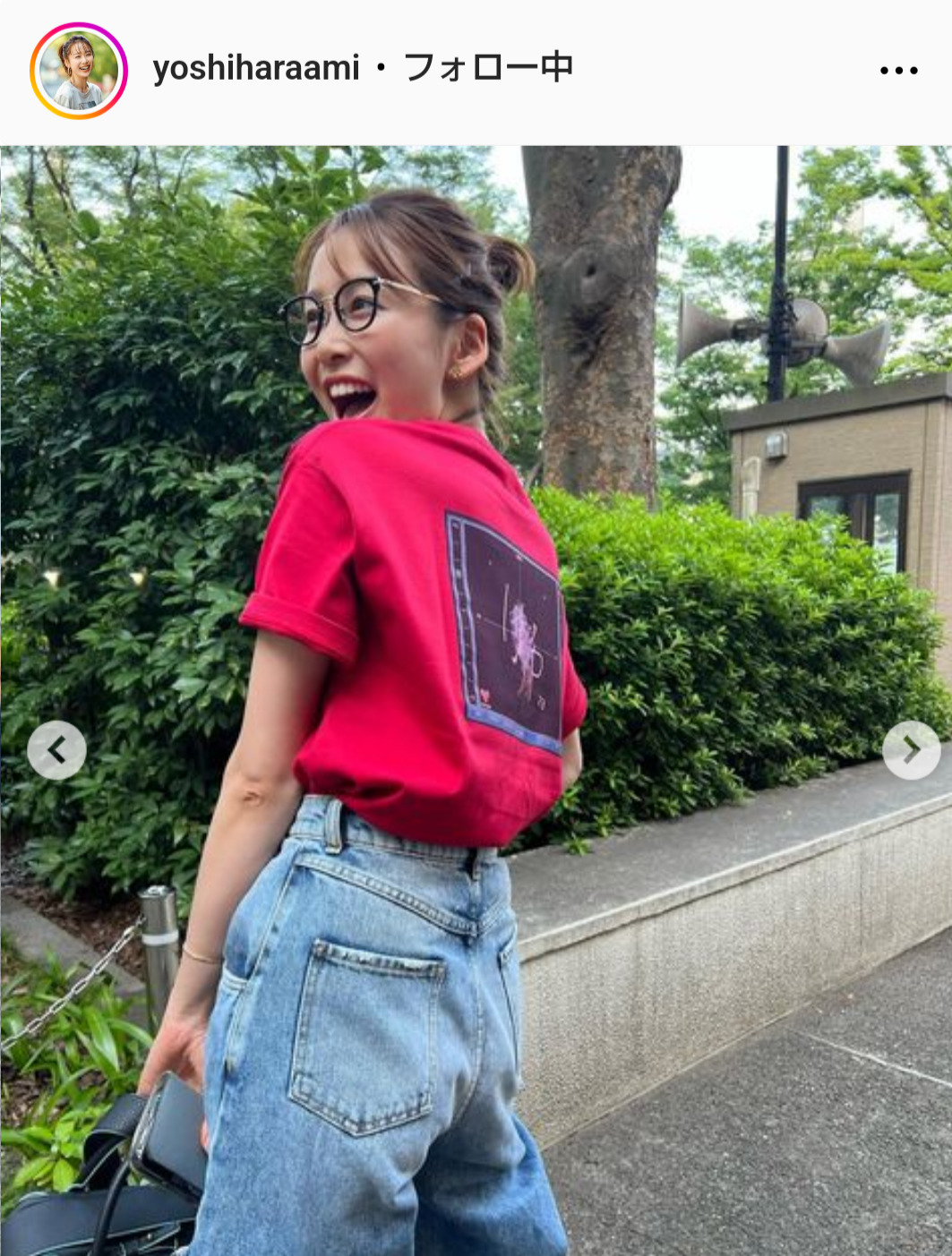 良原安美アナのインスタグラムから