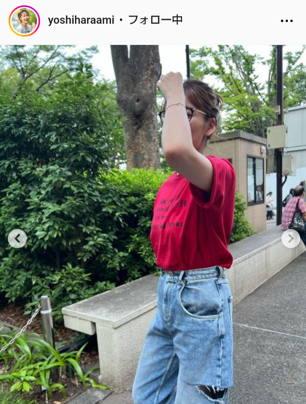 良原安美アナのインスタグラムから