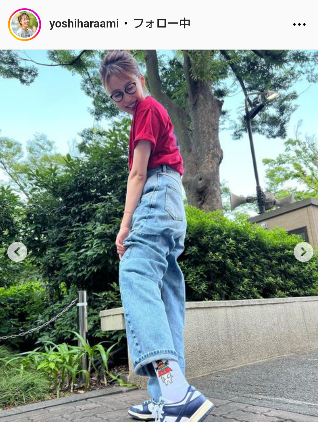 良原安美アナのインスタグラムから