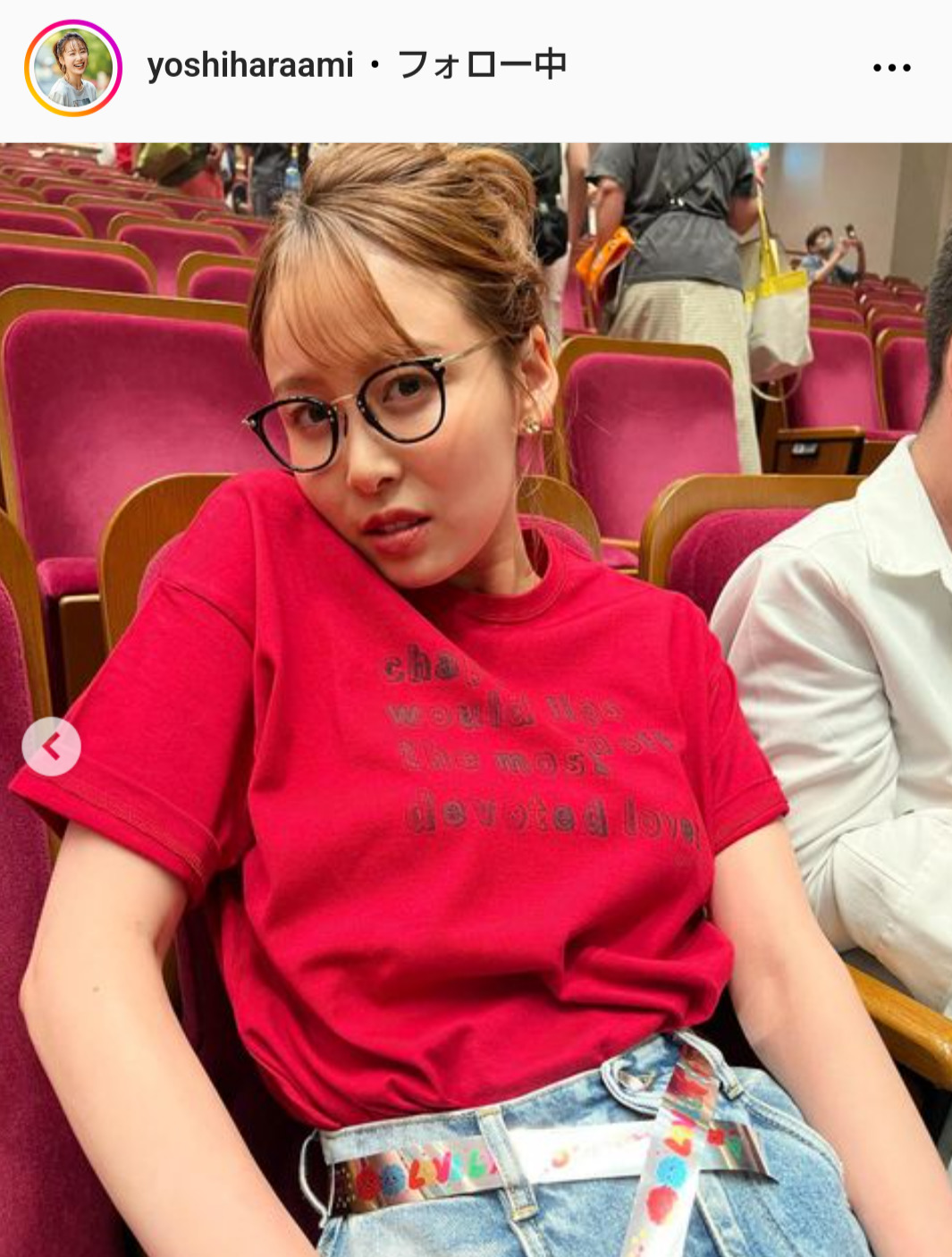 良原安美アナのインスタグラムから