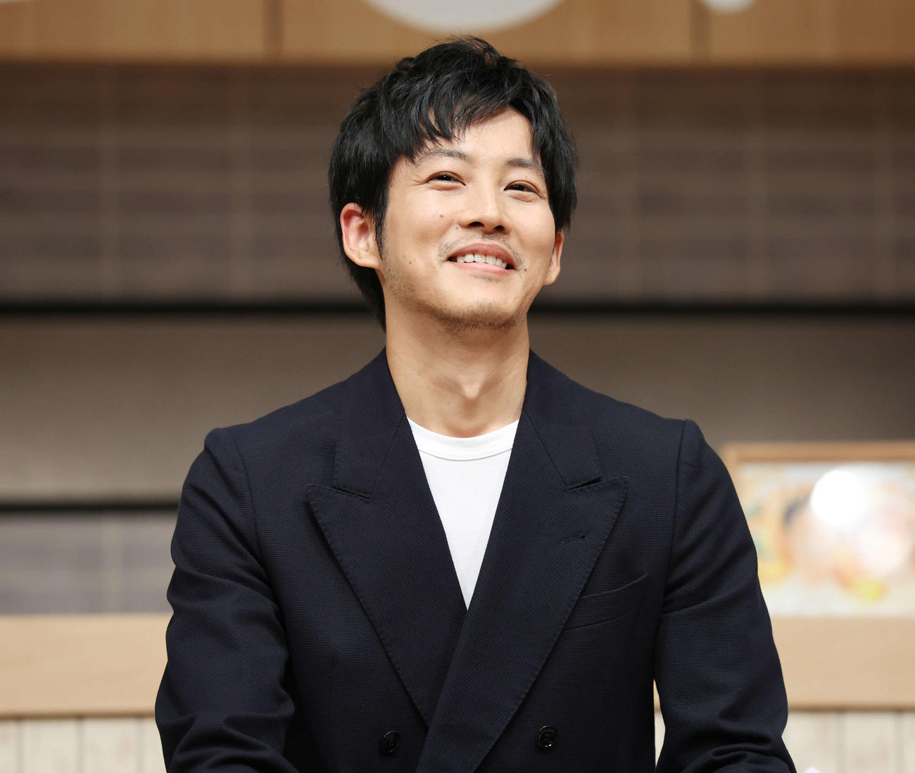 Netflixシリーズ「離婚しようよ」配信記念イベントで笑顔を見せる松坂桃李（撮影・宮地輝）