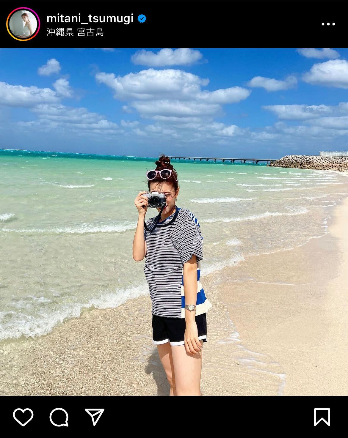 テレビ朝日三谷紬アナ・インスタグラムから
