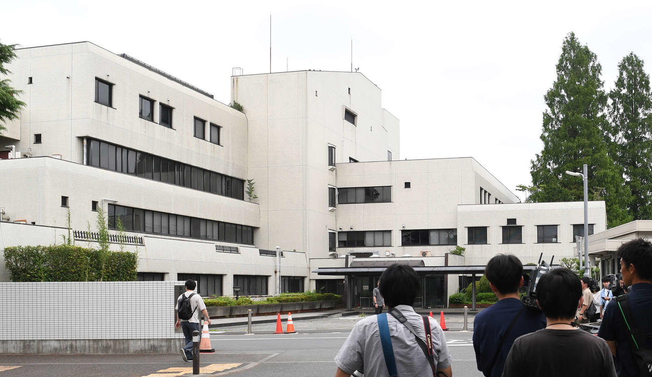 市川猿之助容疑者が入院していた東京都内の病院（撮影・柴田隆二）