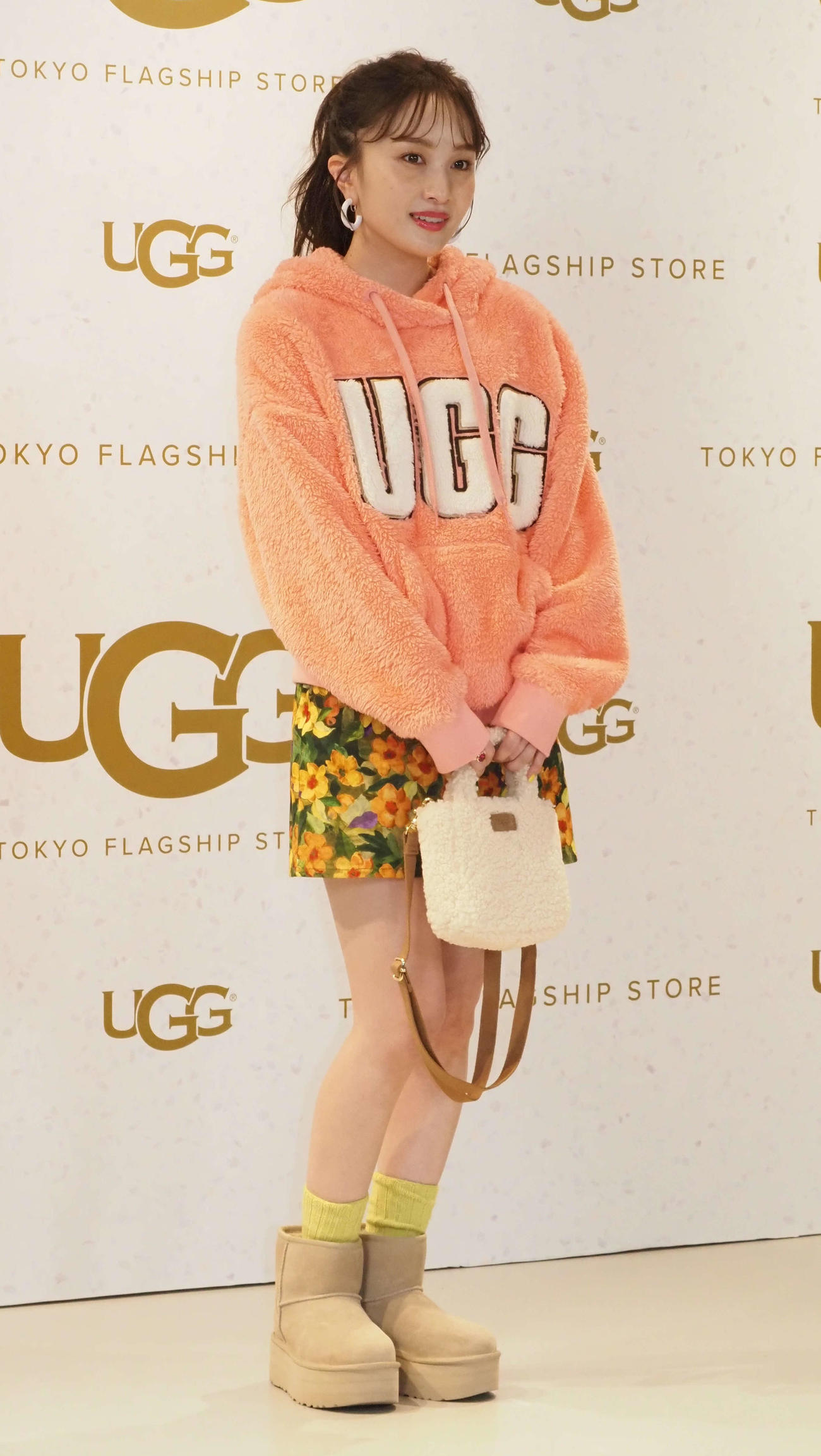 「UGG■（○の中にR）TOKYO FLAGSHIP STORE」オープン記念イベントに出席した百田夏菜子（撮影・遠藤尚子）