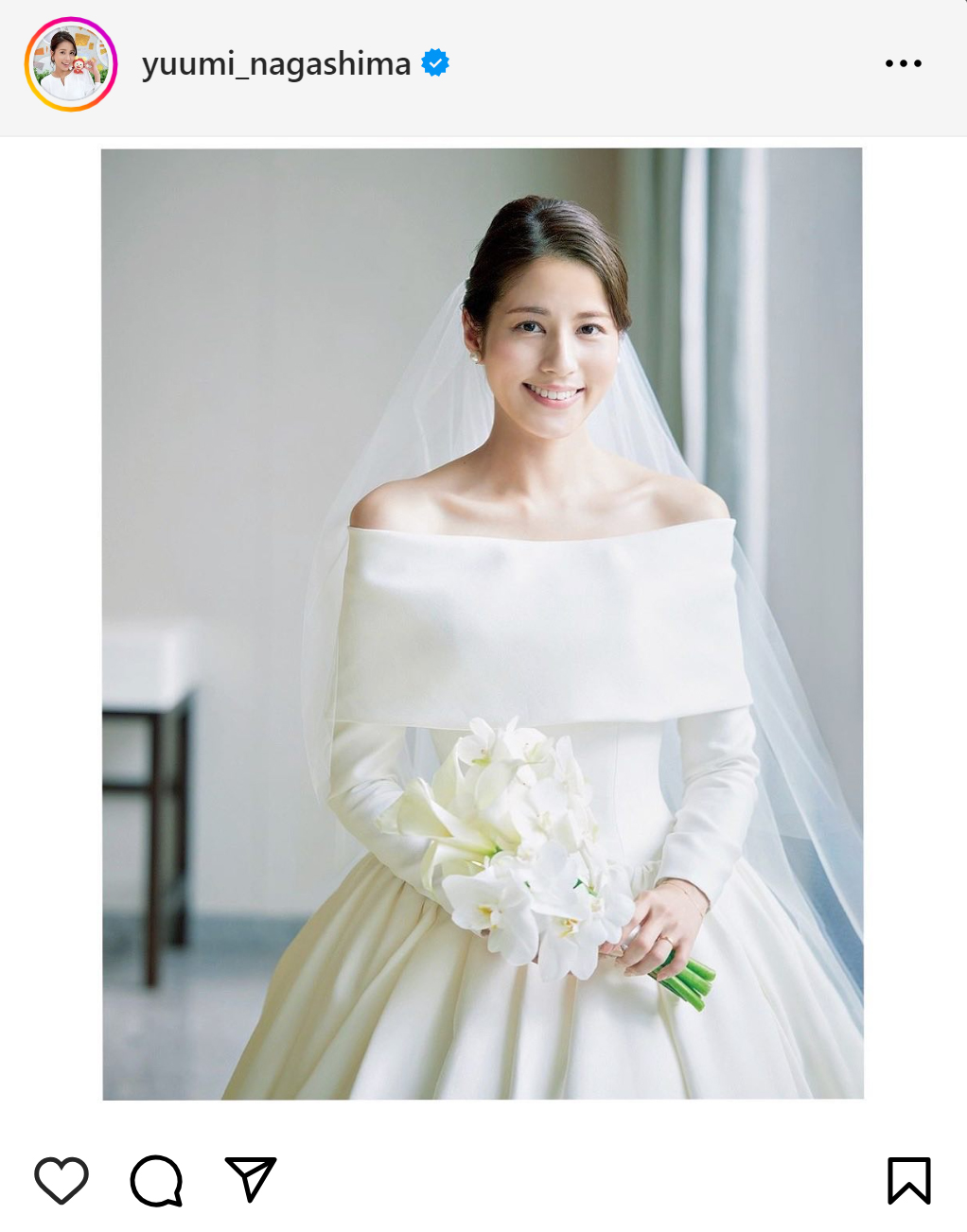 永島優美アナのインスタグラムから