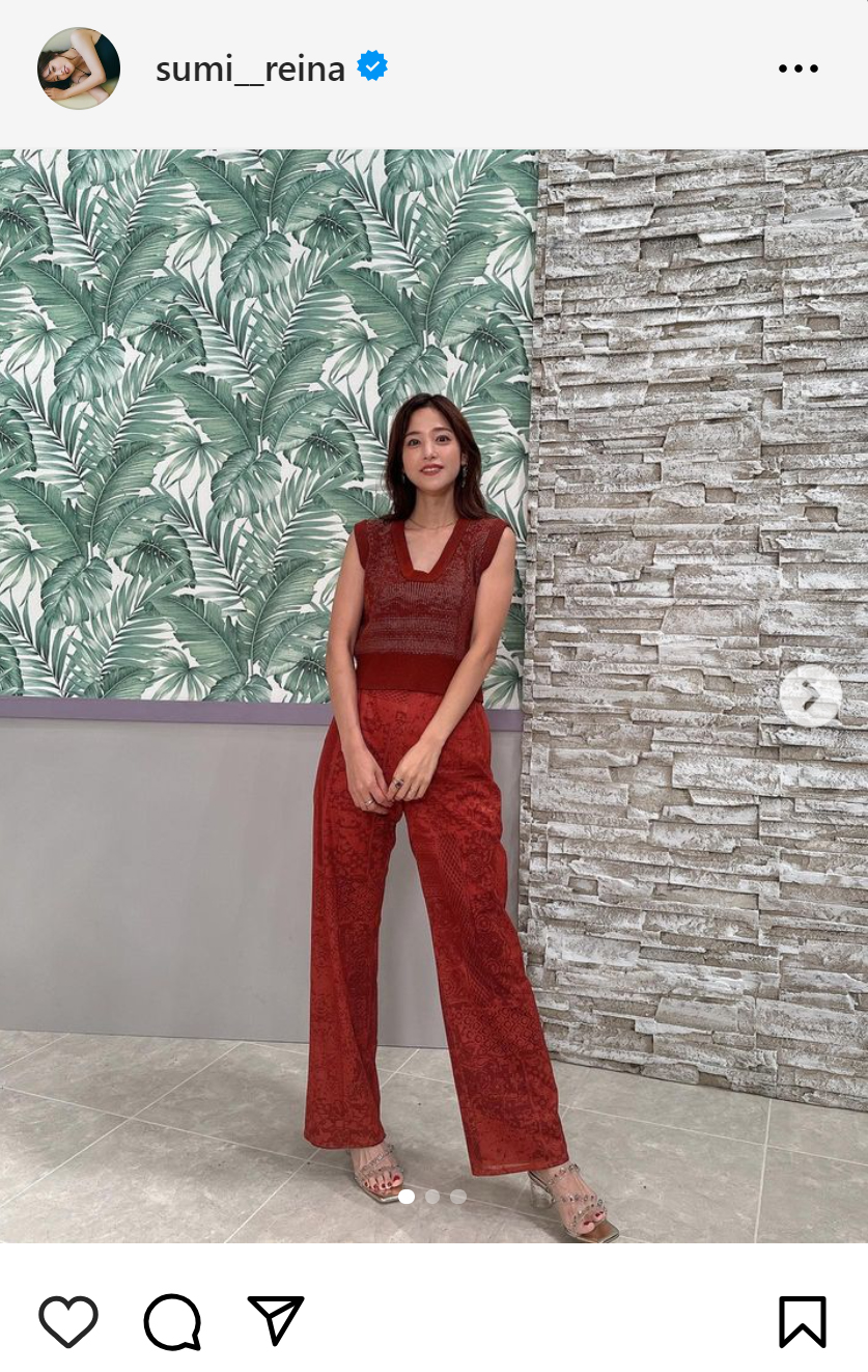 鷲見玲奈のインスタグラムから