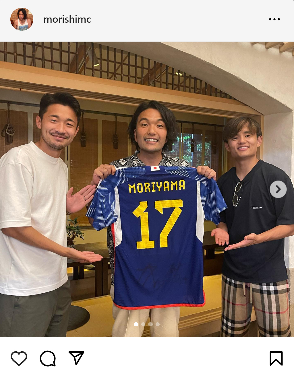 盛山晋太郎のインスタグラムから