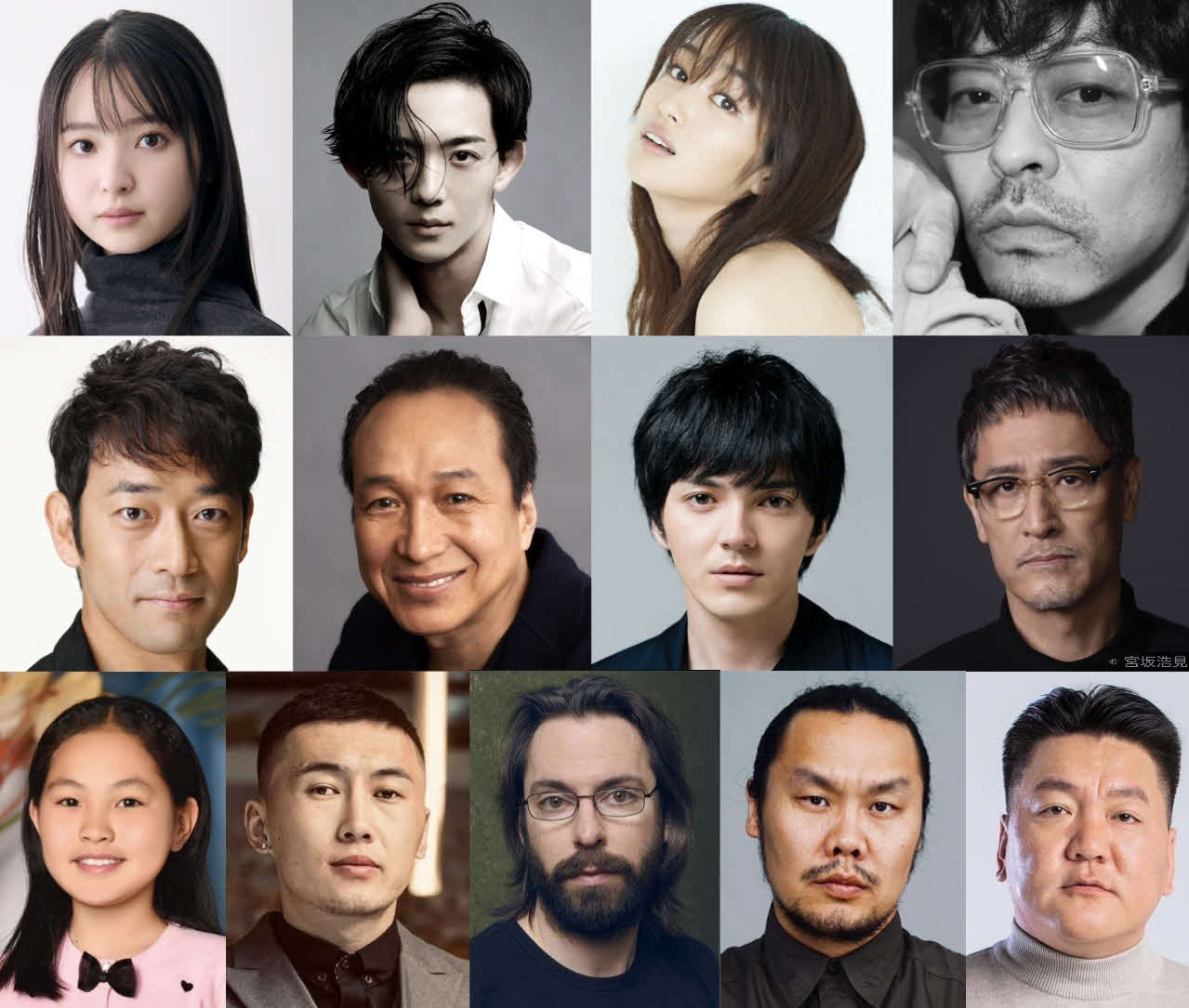 上段左から、飯沼愛、竜星涼、高梨臨、山中崇。中段左から、迫田孝也、小日向文世、林遣都、橋本さとし。下段左から、ナンディン－エルデネ・ホンゴルズラ、ツァスチヘル・ハタンゾリグ、マーティン・スター、バルサラハガバ・バタボルド、エルヘムバヤル・ガンボルド
