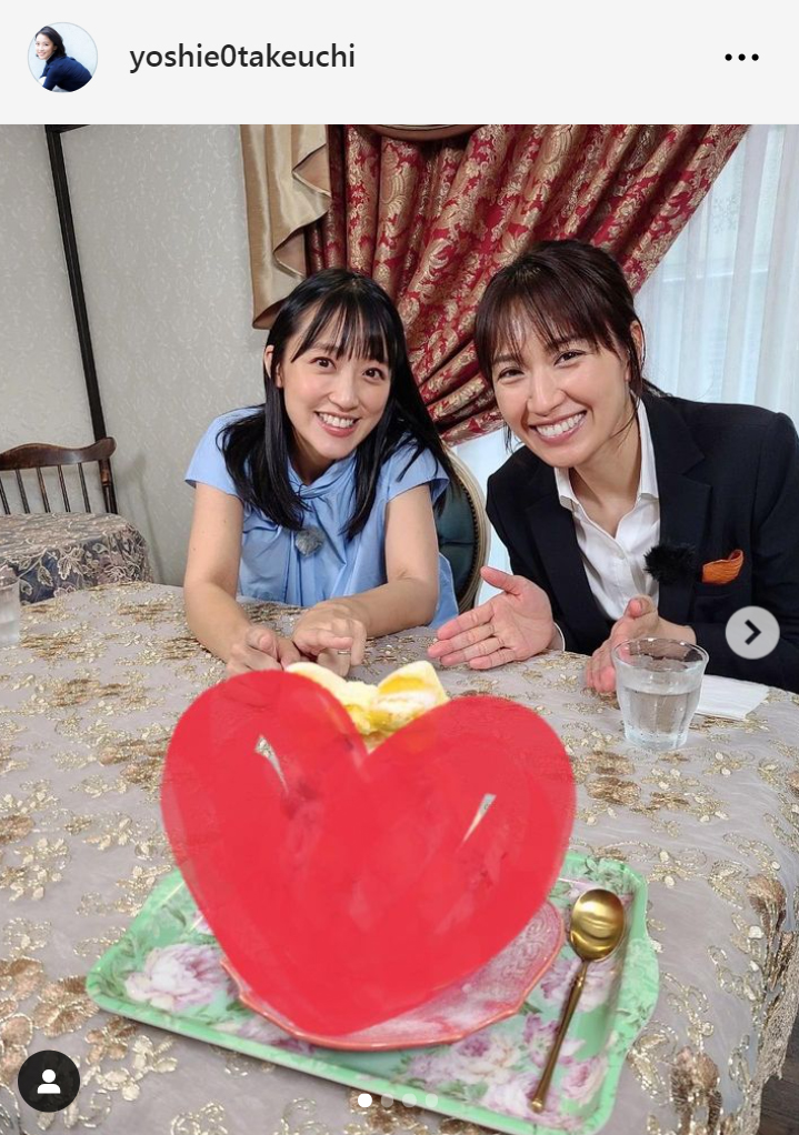 竹内由恵（左）と浅尾美和（竹内由恵のインスタグラムから）