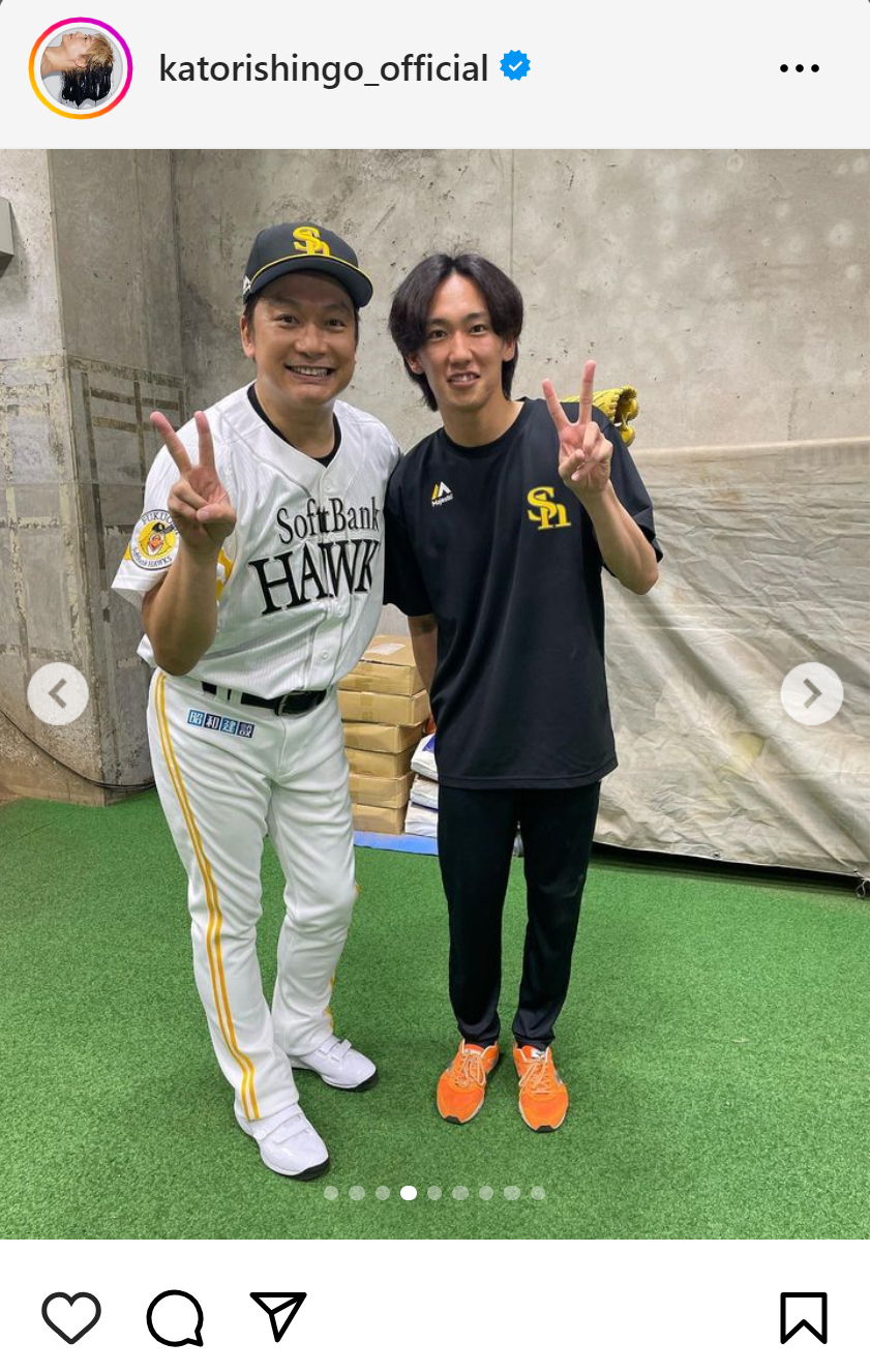香取慎吾のインスタグラムから