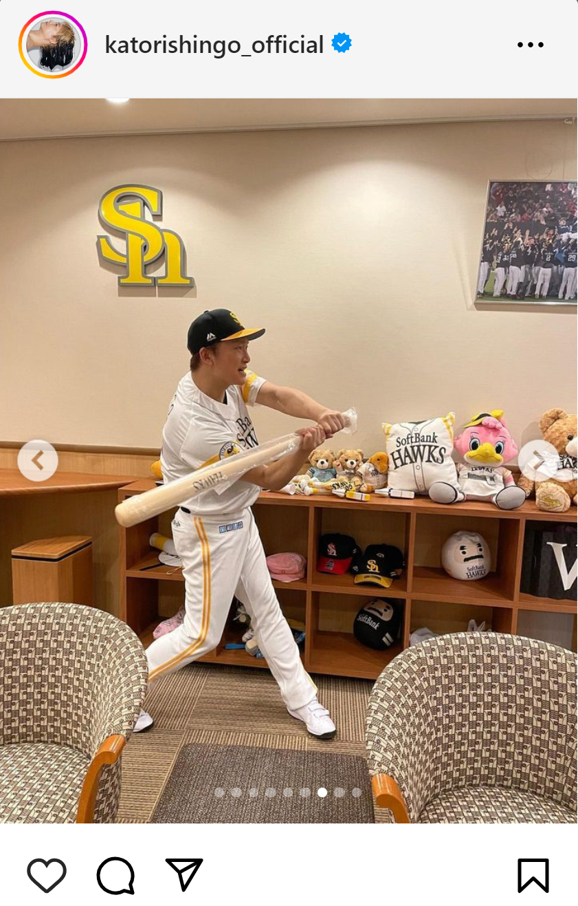 香取慎吾のインスタグラムから