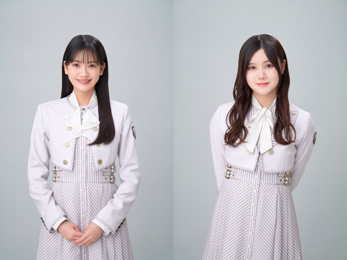 文化放送「乃木坂46の『の』」に出演した奥田いろは（左）と伊藤理々杏