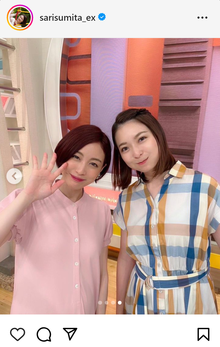 住田紗里アナのインスタグラムから