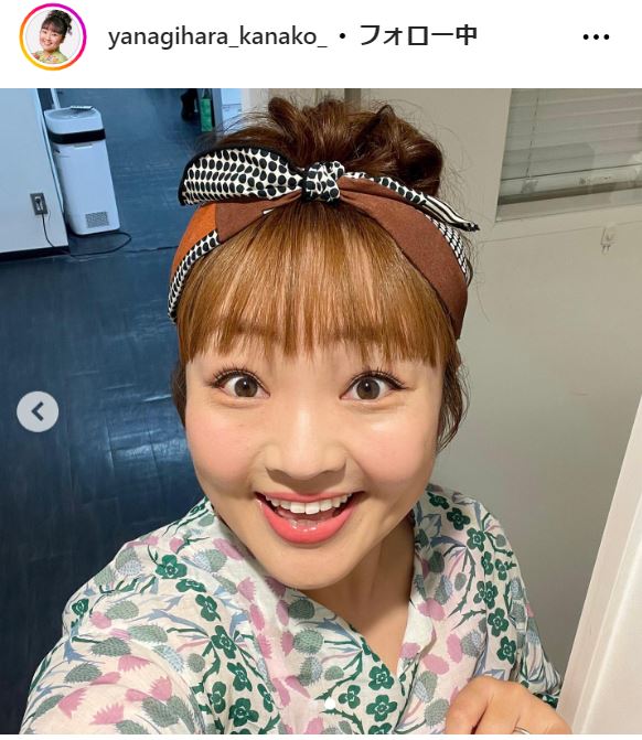 柳原可奈子のインスタグラムから