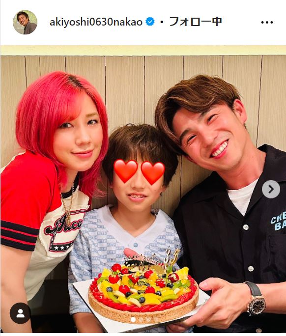 中尾明慶のインスタグラムから