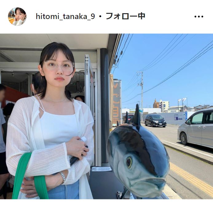 田中瞳アナのインスタグラムから
