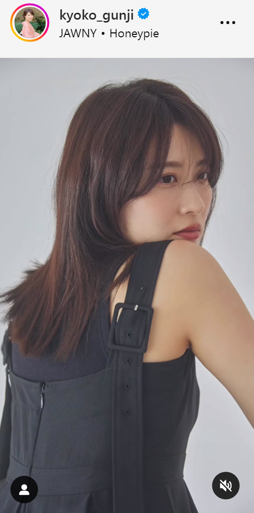 郡司恭子アナのインスタグラムから