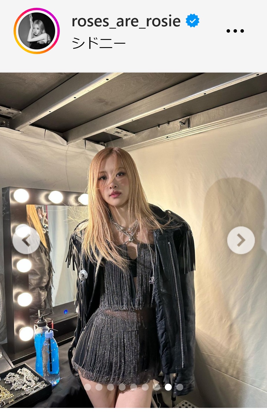 BLACKPINK・ROSEのインスタグラムから