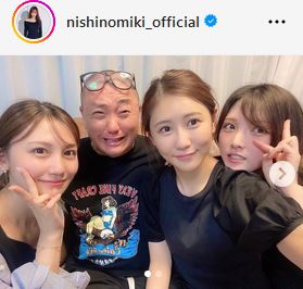 西野未姫のインスタグラムから

