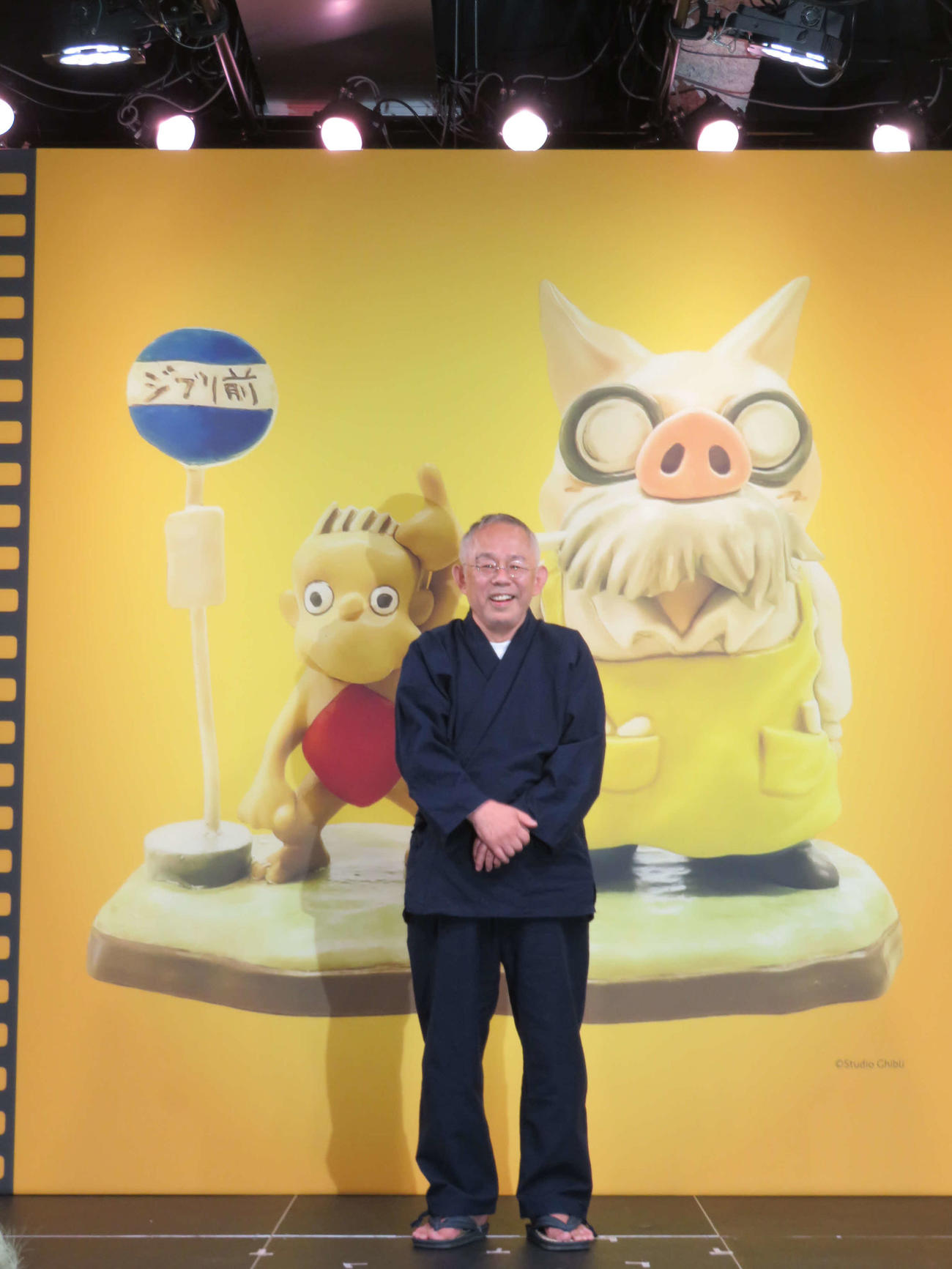 「金曜ロードショーとジブリ展」開会セレモニー＆プレス内覧会に出席した、スタジオジブリの鈴木敏夫プロデューサー（2023年6月撮影）