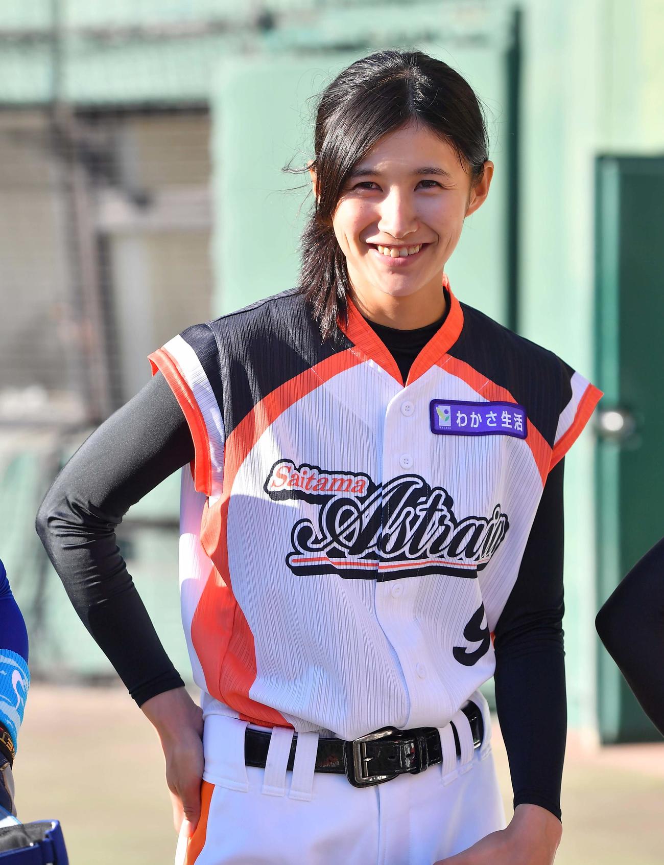 女子プロ野球リーグの埼玉アストライアでプレーした加藤優（2019年11月撮影）