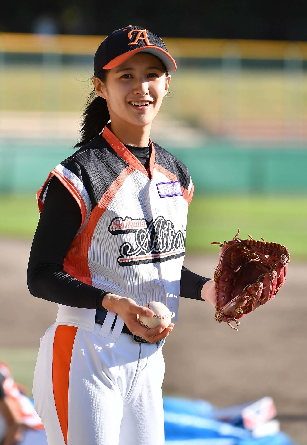 女子プロ野球リーグの埼玉アストライアでプレーした加藤優（2019年11月撮影）