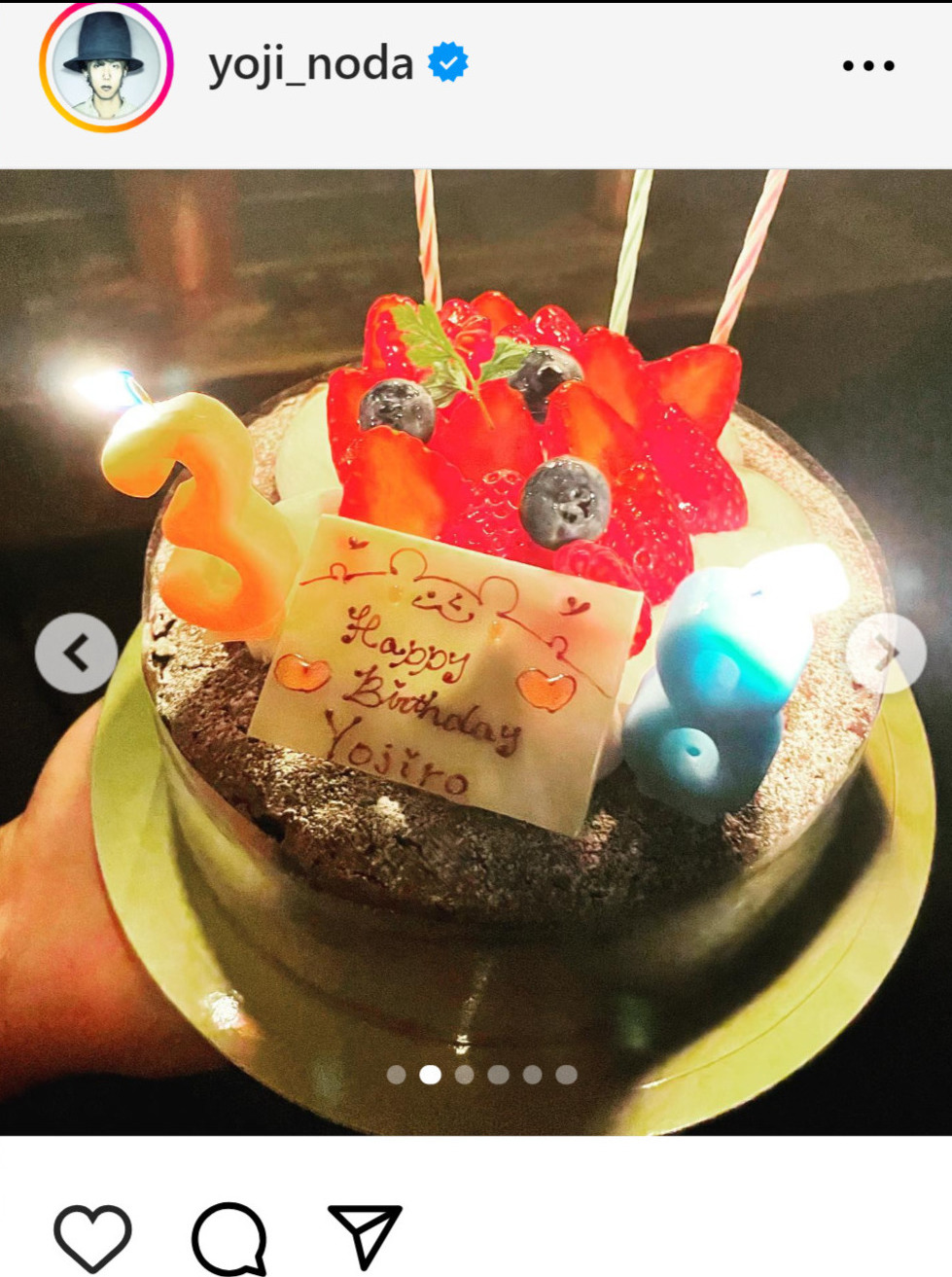 野田洋次郎のインスタグラムから
