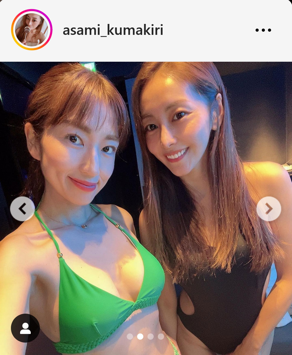 熊切あさ美インスタグラムから