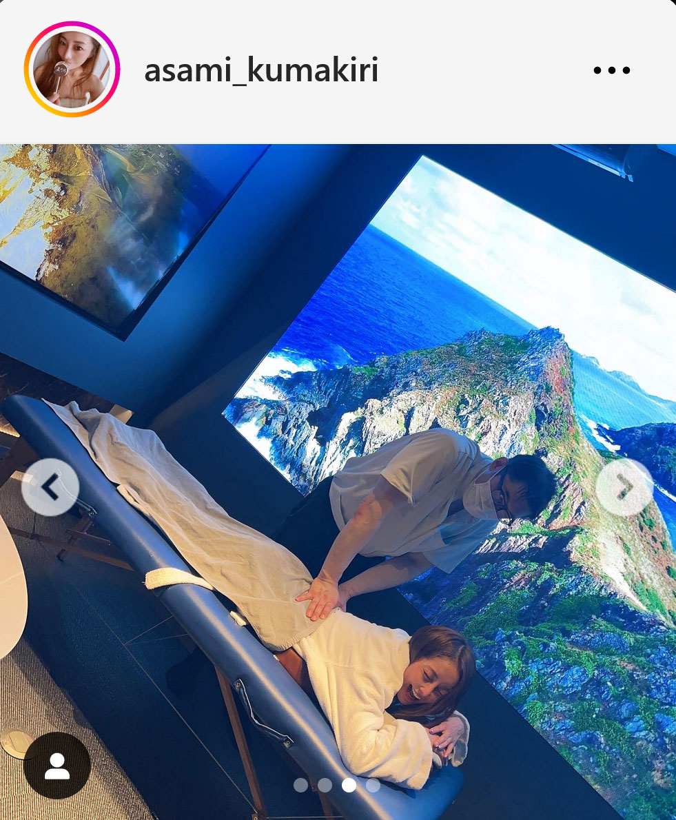熊切あさ美インスタグラムから