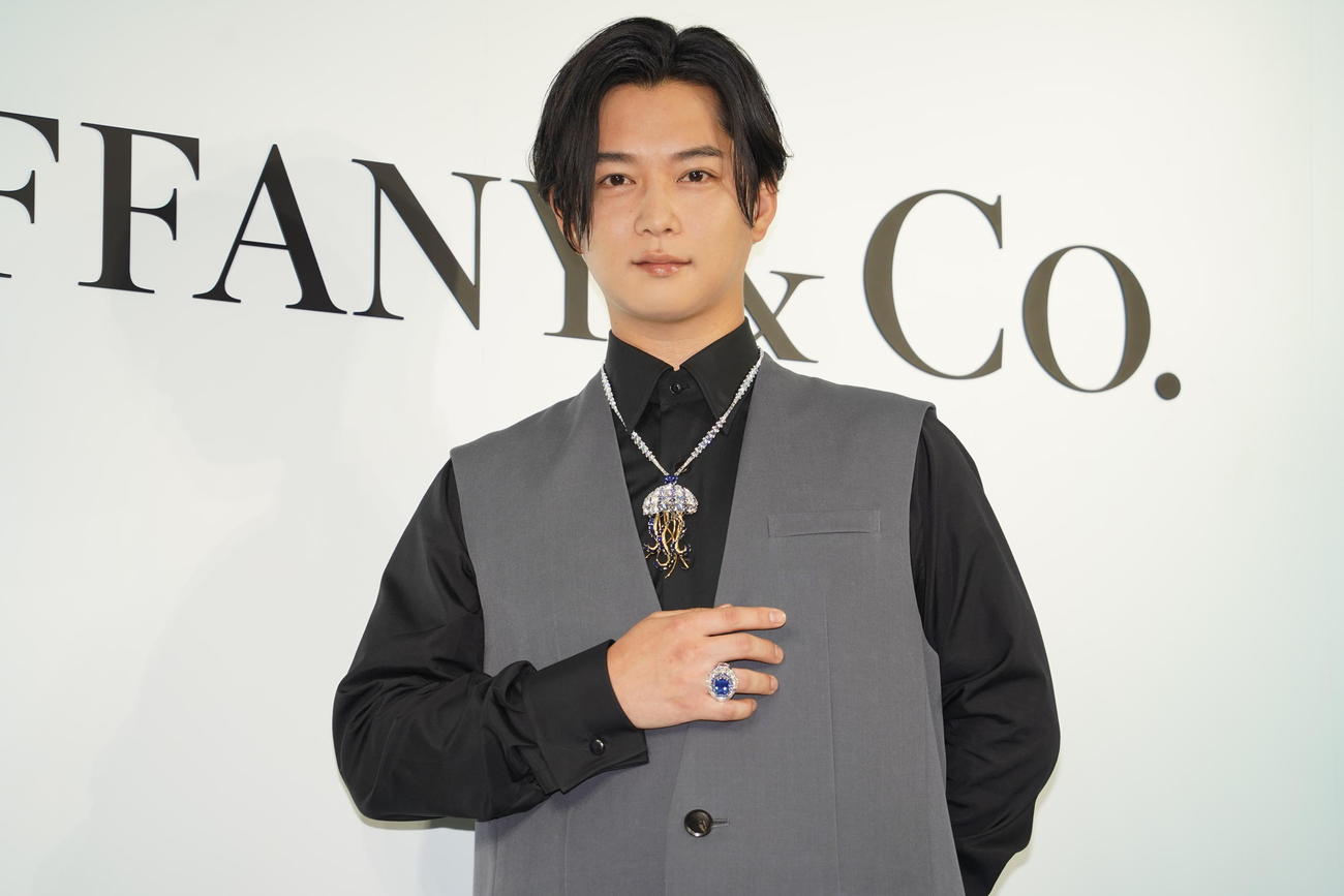「ティファニー銀座本店　リニューアルオープニングセレモニー」に出席した千葉雄大（撮影・佐藤勝亮）