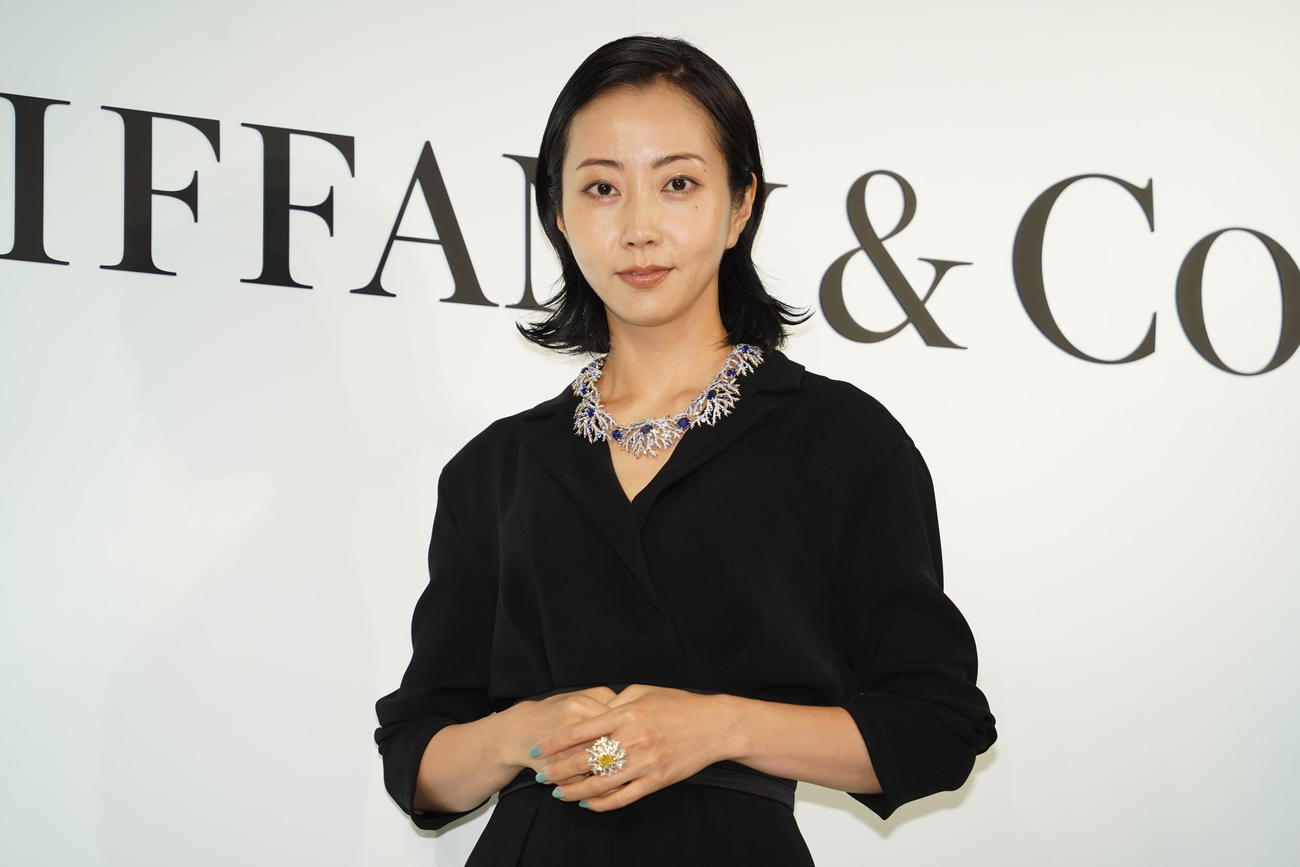 「ティファニー銀座本店　リニューアルオープニングセレモニー」に出席した木南晴夏（撮影・佐藤勝亮）