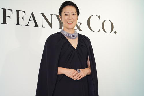 「ティファニー銀座本店　リニューアルオープニングセレモニー」に出席した寺島しのぶ（撮影・佐藤勝亮）