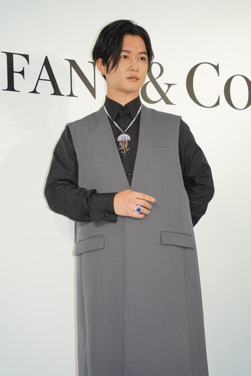 「ティファニー銀座本店　リニューアルオープニングセレモニー」に出席した千葉雄大（撮影・佐藤勝亮）