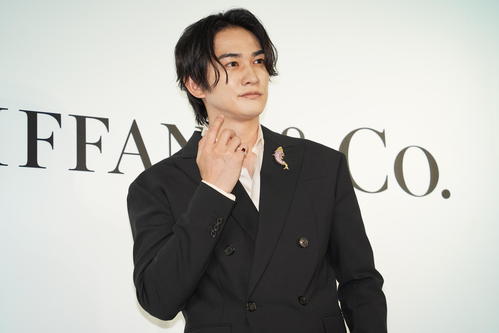 「ティファニー銀座本店　リニューアルオープニングセレモニー」に出席した町田啓太（撮影・佐藤勝亮）