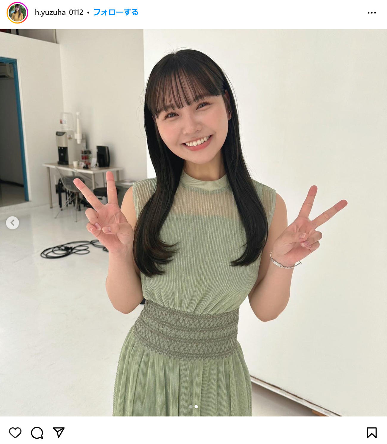 本郷柚巴のインスタグラムから