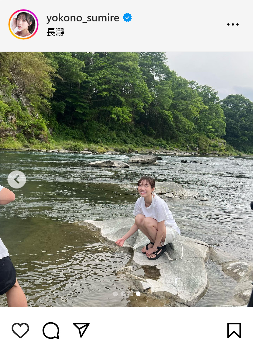 横野すみれのインスタグラムから