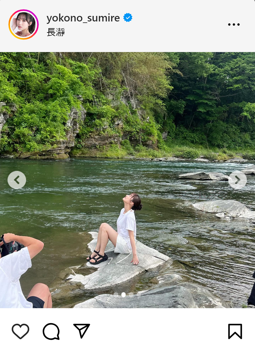 横野すみれのインスタグラムから