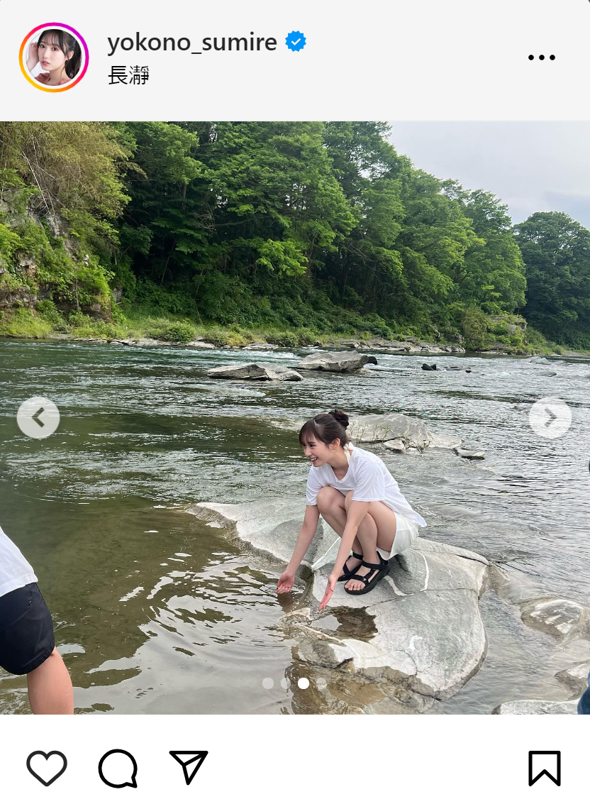 横野すみれのインスタグラムから