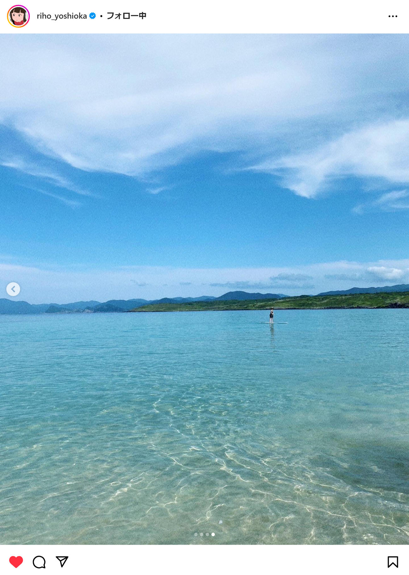 吉岡里帆のインスタグラムから