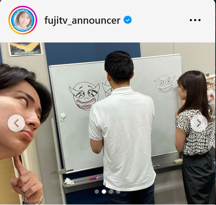 フジテレビアナウンサー公式インスタグラムから