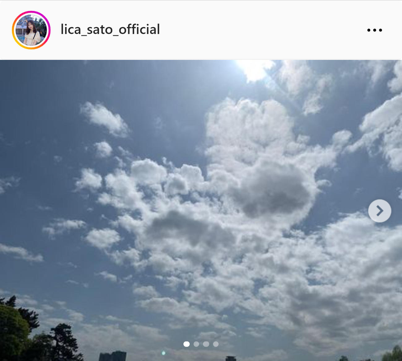乃木坂46佐藤璃果のインスタグラムから